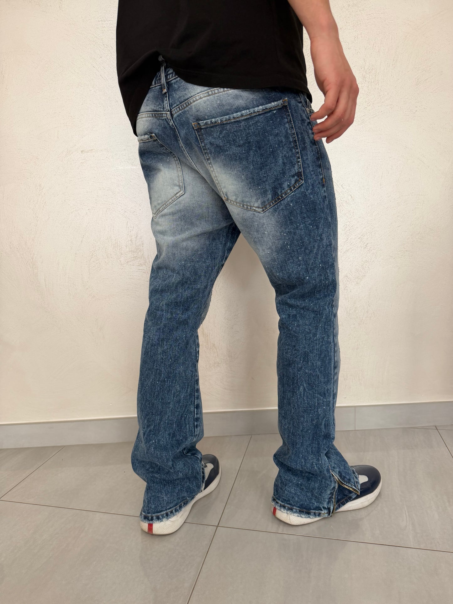 Jeans Flared Zip
