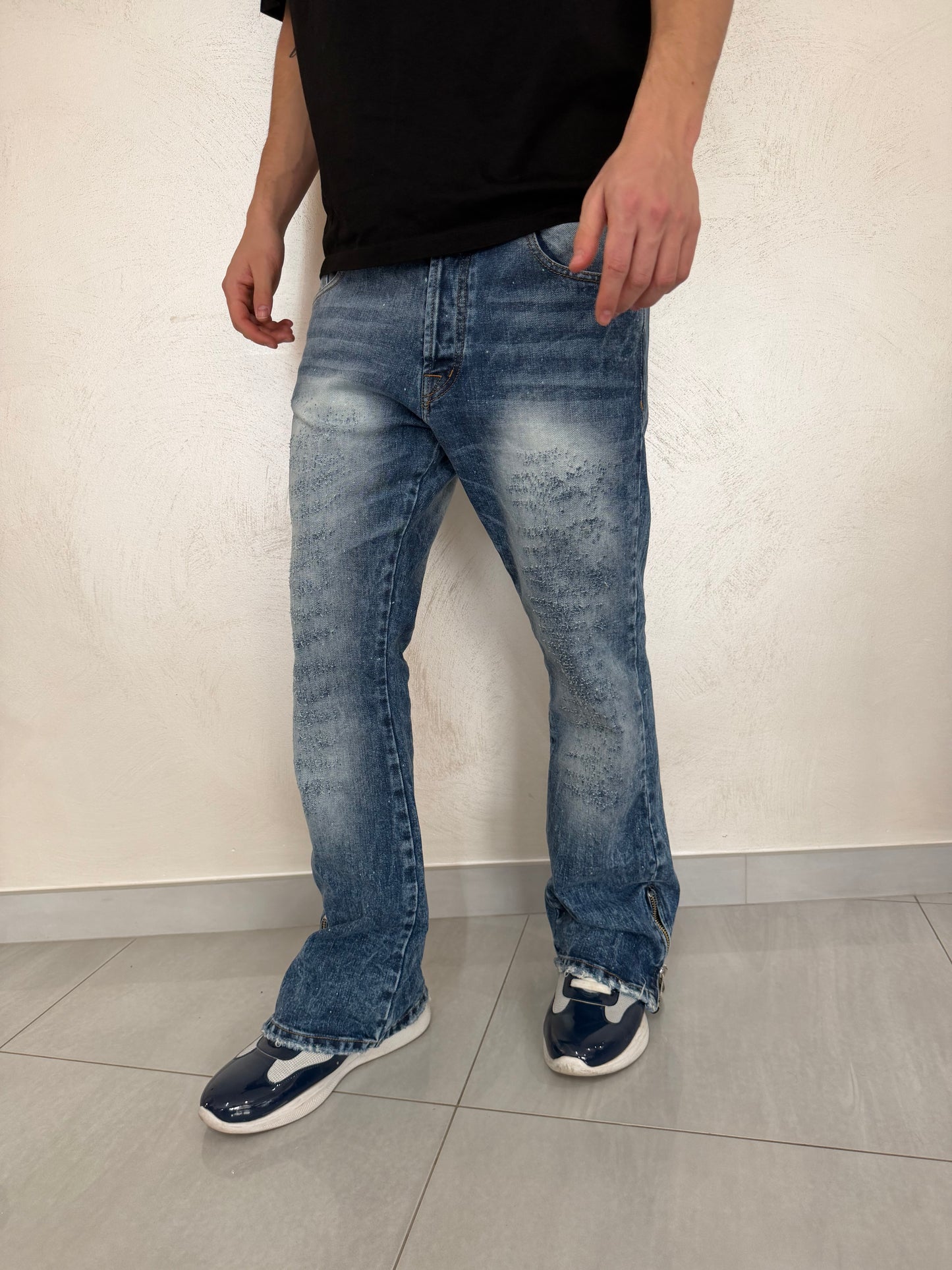 Jeans Flared Zip