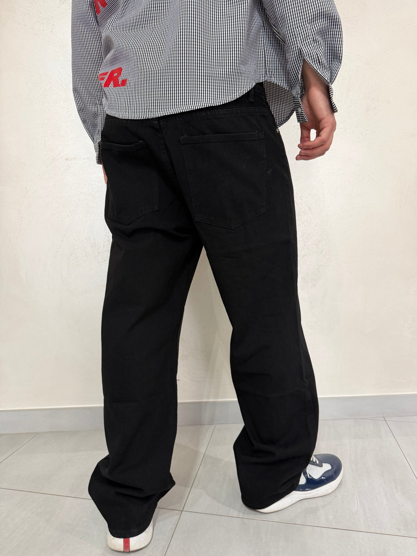 Jeans Baggy Denim Nero